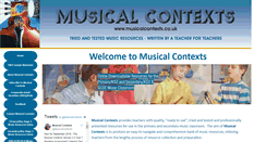 Desktop Screenshot of musicalcontexts.co.uk